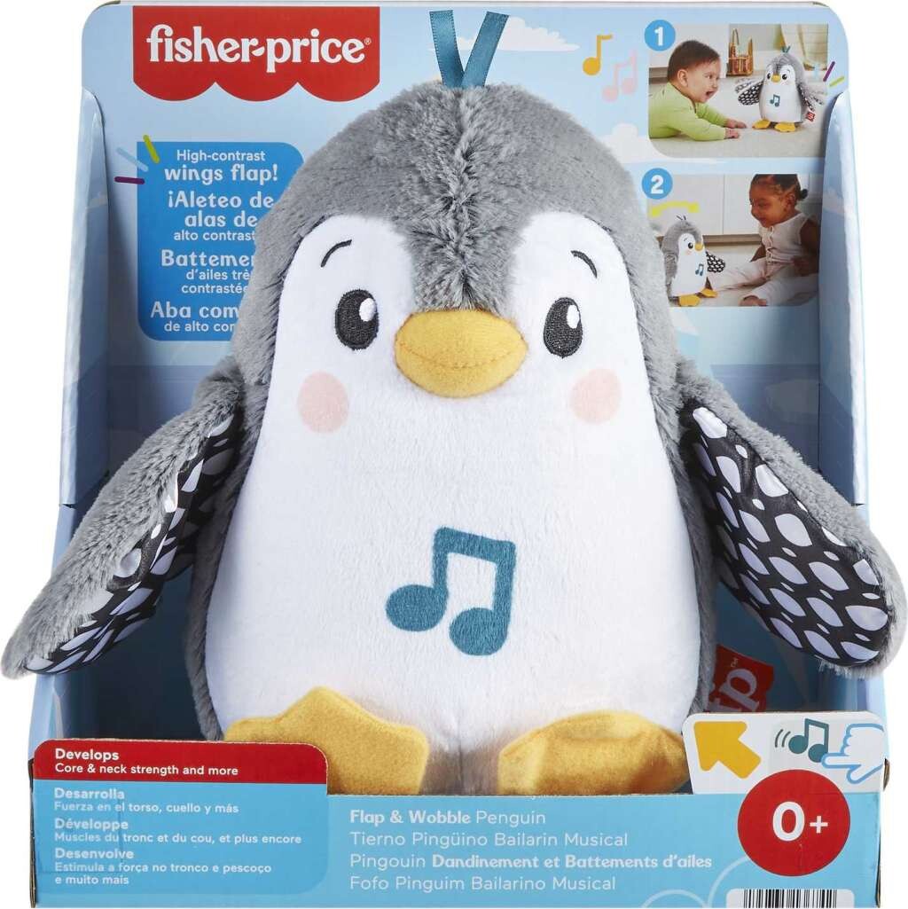 Fisher-Price - Flap Wobble Penguin - Aktivitetsbamse