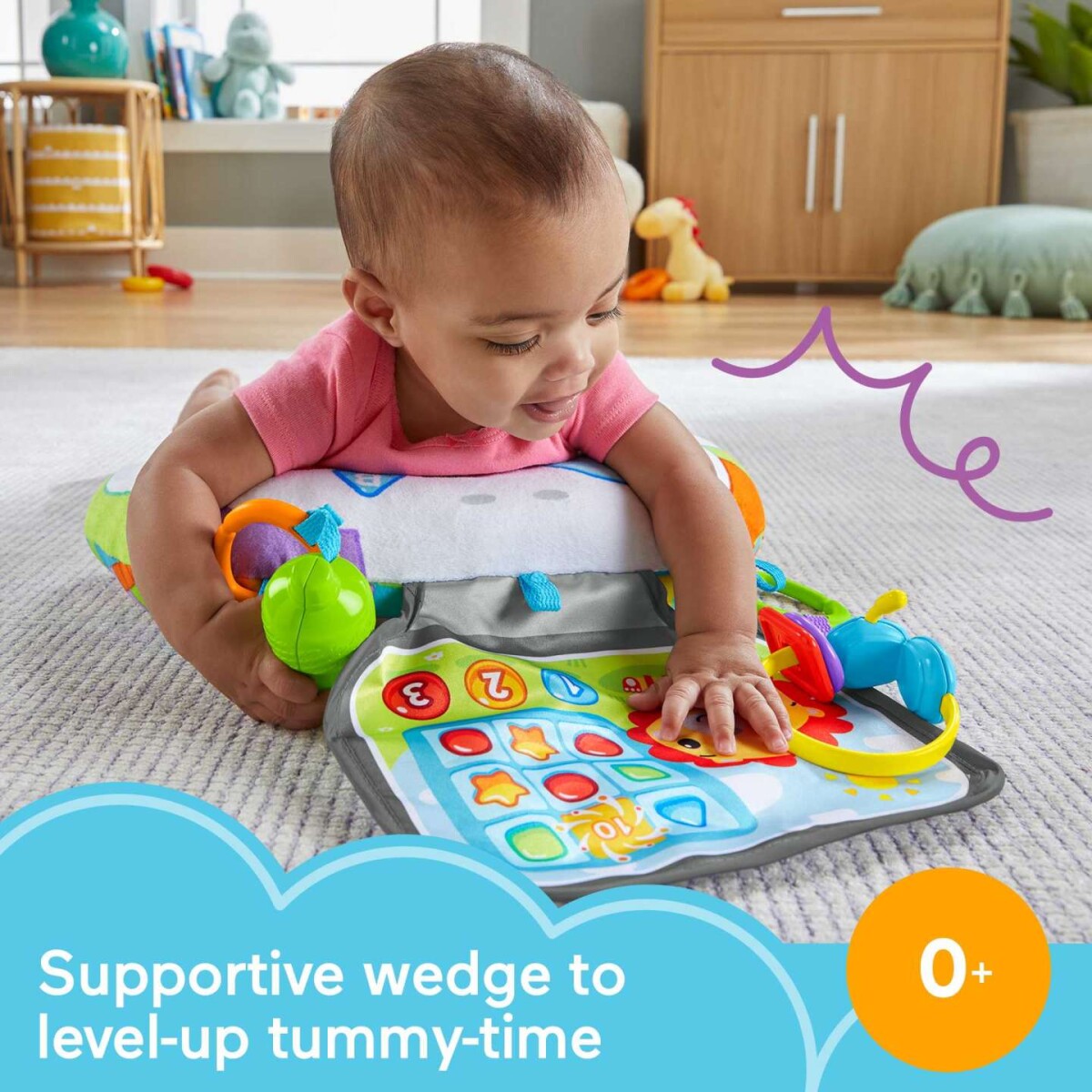 Fisher-Price - Littlest Gamer Tummy Wedge - Mattel Hgb89