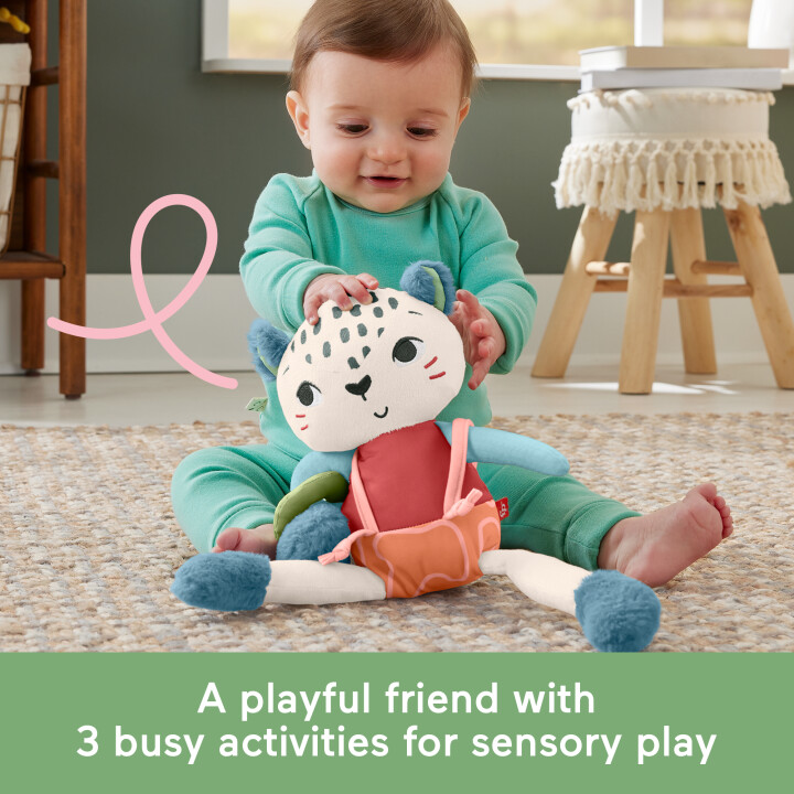 Fisher Price - Aktivitetsbamse - Snow Leopard - Planet Friends