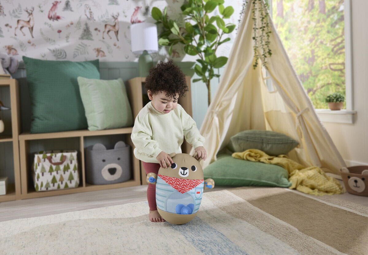 Fisher-Price - Bat Wobble Inflatable Bear - Friendship Forest