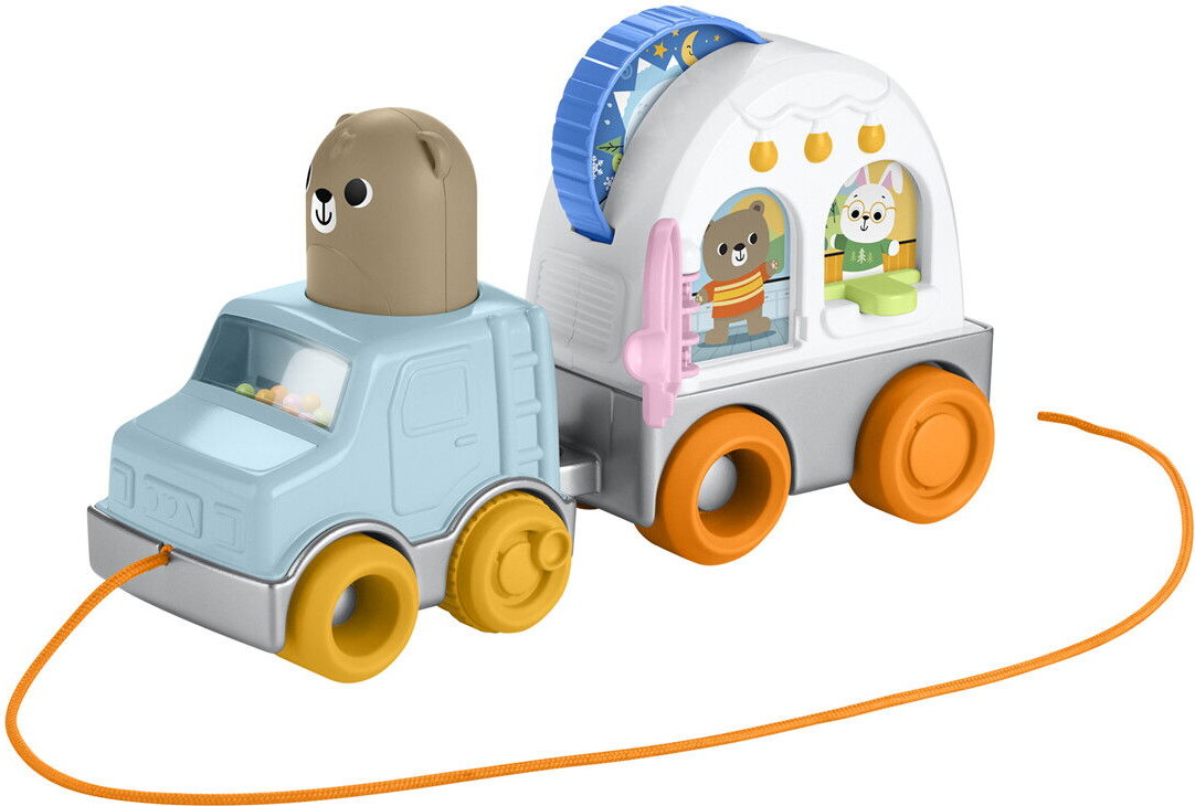 Fisher-Price - Friendship Forest Pull-Along Camper - Aktivitetsbil
