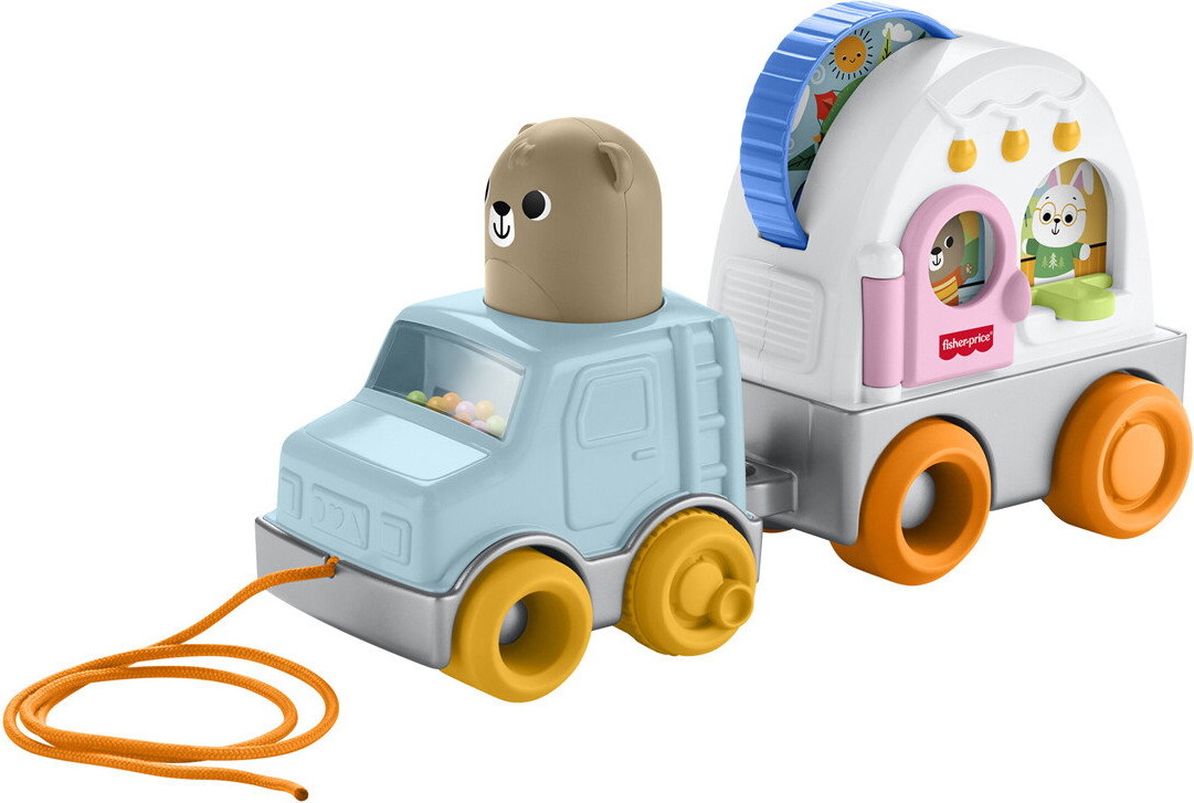 Fisher-Price - Friendship Forest Pull-Along Camper - Aktivitetsbil