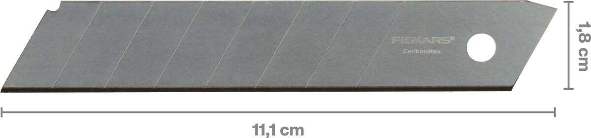 Fiskars - Carbonmax Blades - 18 Mm - Til Universalkniv - 5 Stk