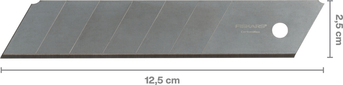 Fiskars - Pro Carbonmax Knæk-Blade Til Universalkniv - 25 Mm - 5 Stk