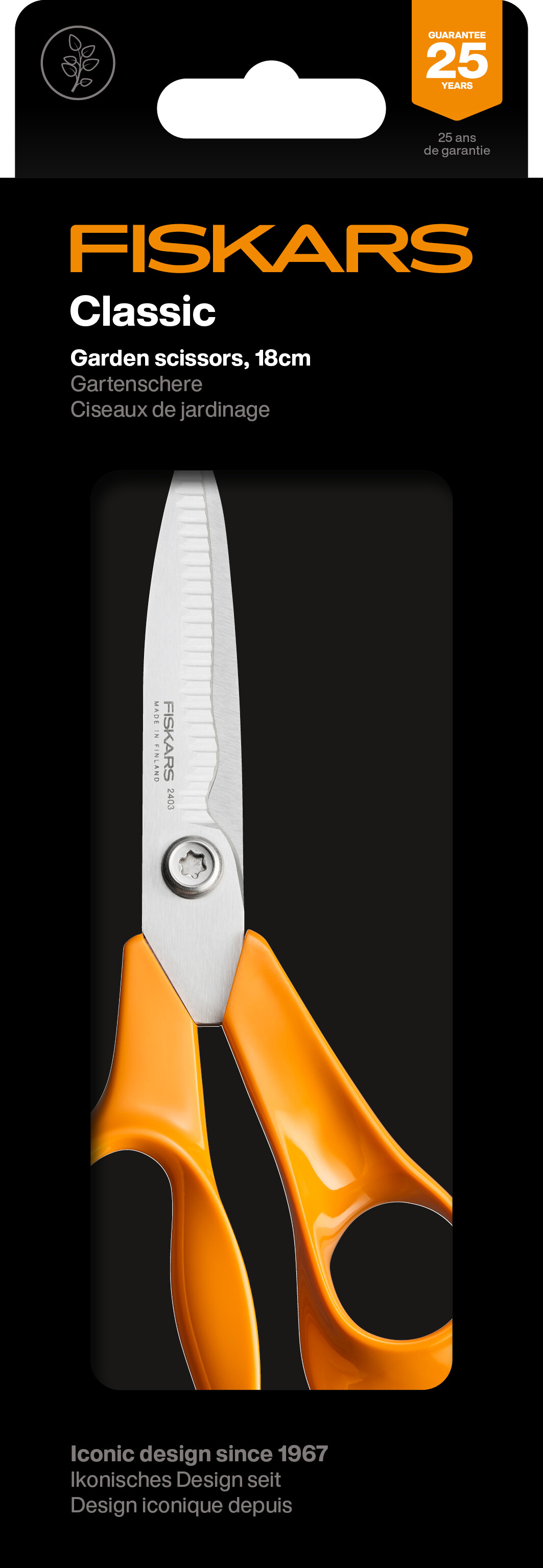 Fiskars - Classic Garden Scissors - 18 Cm - Havesaks