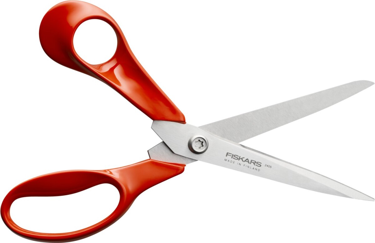 Fiskars - Classic Universalsaks - Venstre Hånd - Rød - 21 Cm