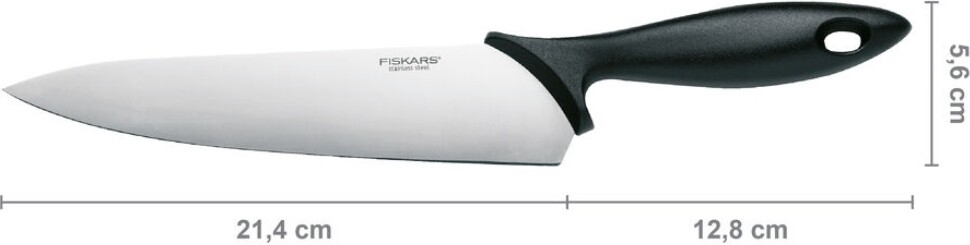 Fiskars - Essential Cook S Knife - Kokkekniv - 21 Cm