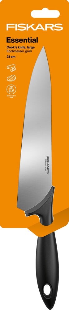 Fiskars - Essential Cook S Knife - Kokkekniv - 21 Cm