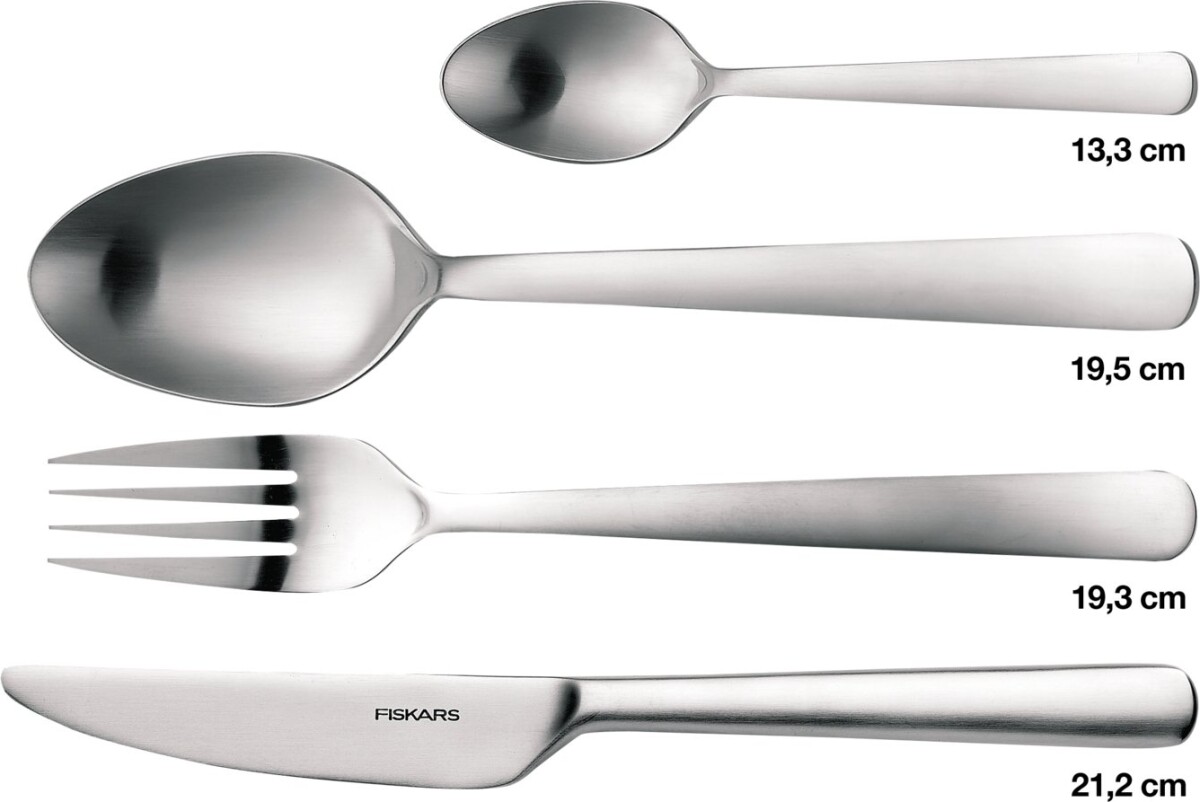 Fiskars Functional Form - Bestiksæt - 16 Dele - Mat Stål