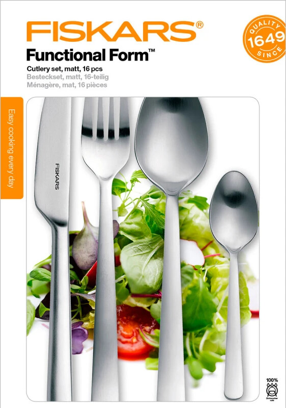 Fiskars - Functional Form Bestiksæt - 24 Dele - Mat Stål