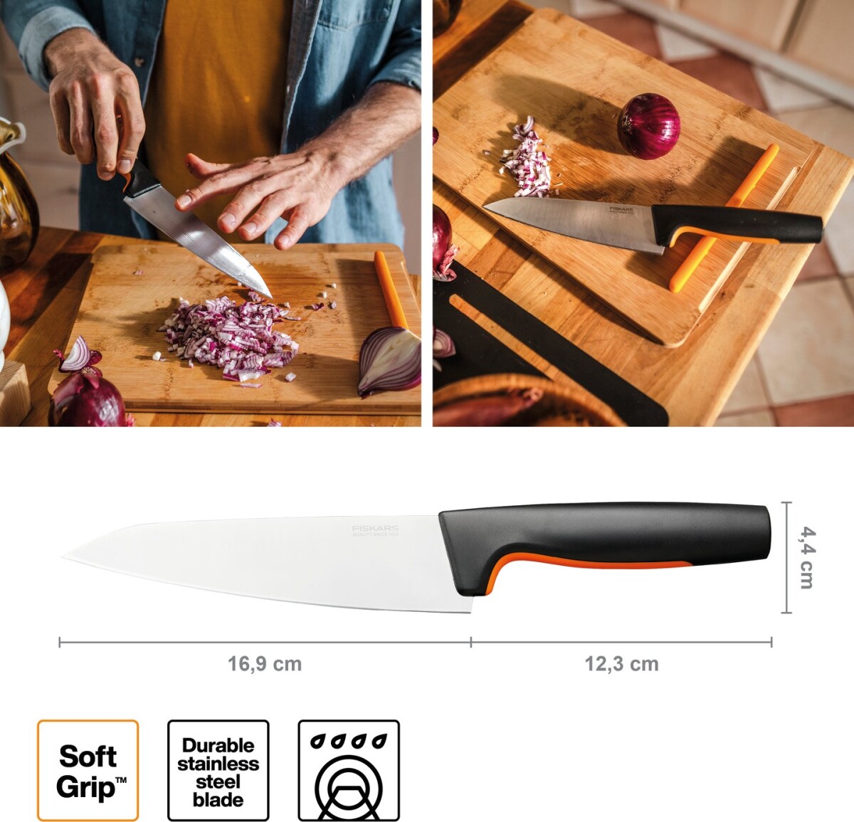 Fiskars Functional Form - Kniv - 16 Cm