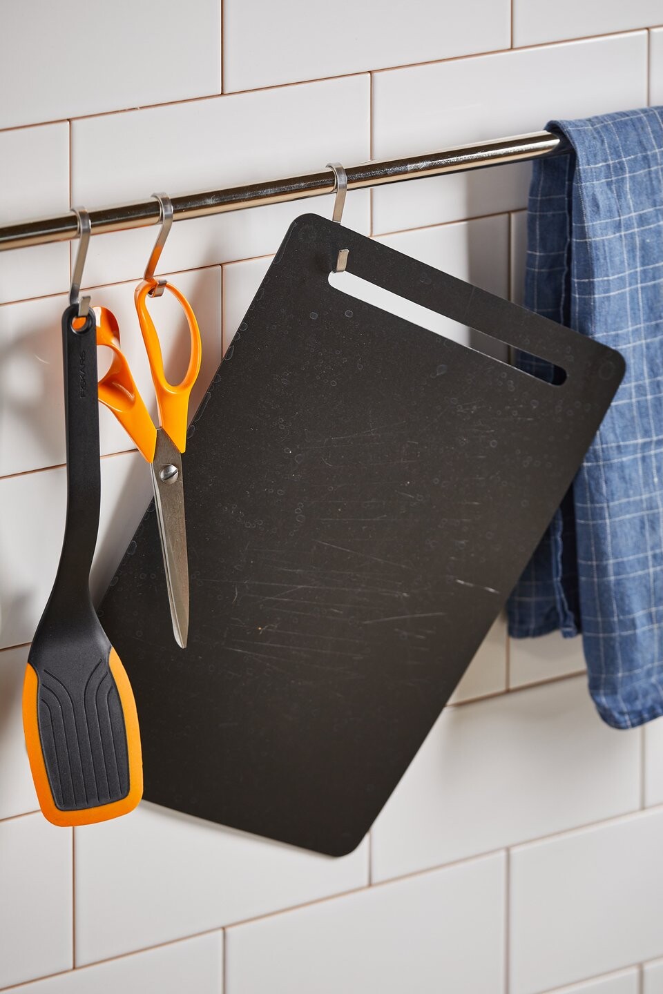 Fiskars - Functional Form - Skærebræt Sæt I Plastik - 3 Dele - Sort
