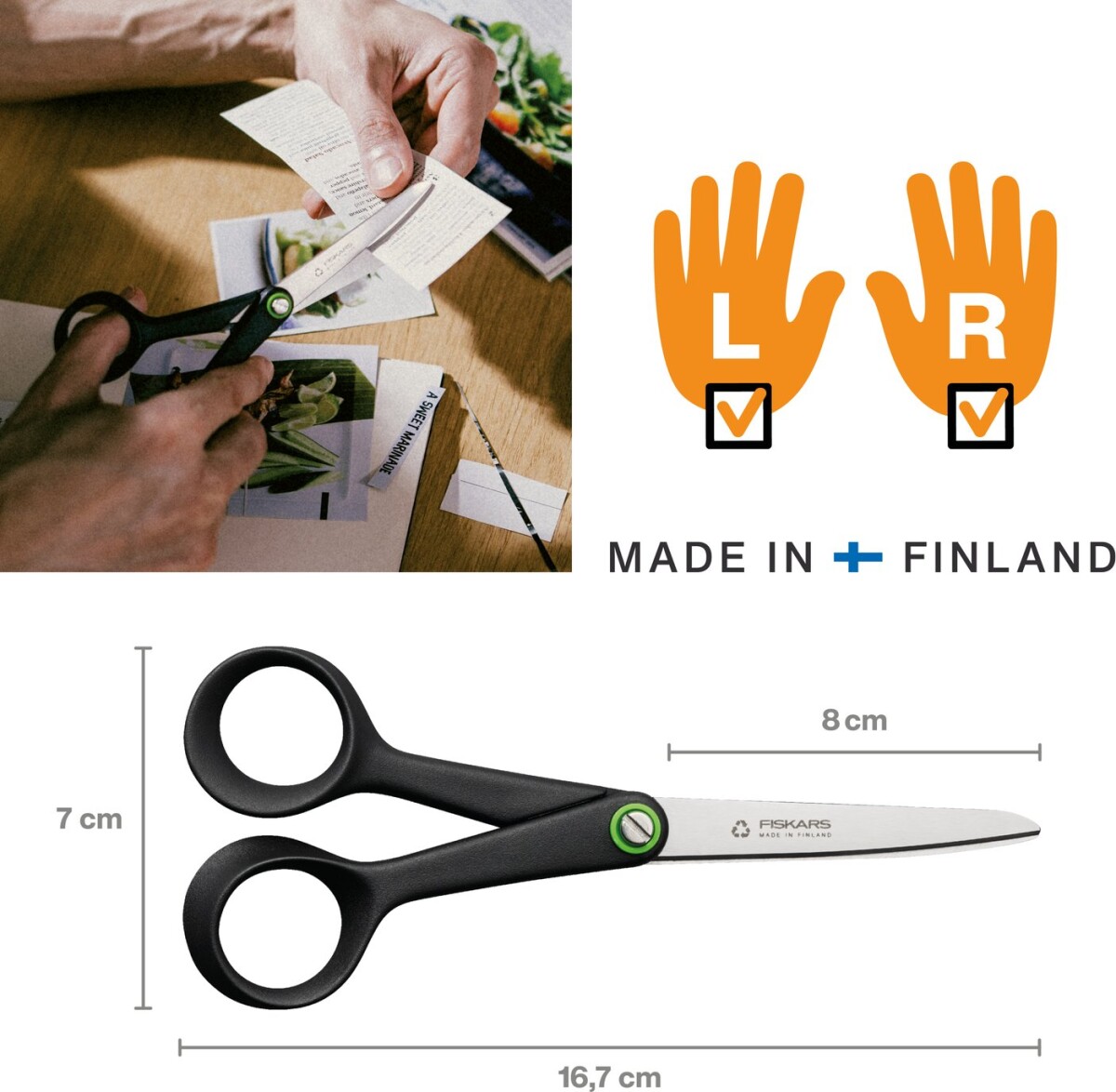 Fiskars - Functional Form - Universalsaks - Renew - 17 Cm