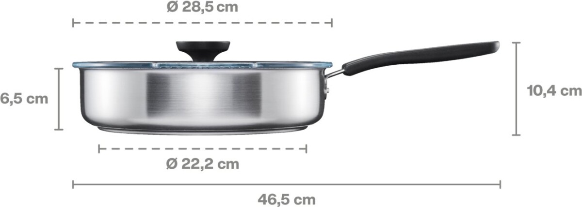 Fiskars - Functional Form - Sauterpande Med Låg - 26 Cm
