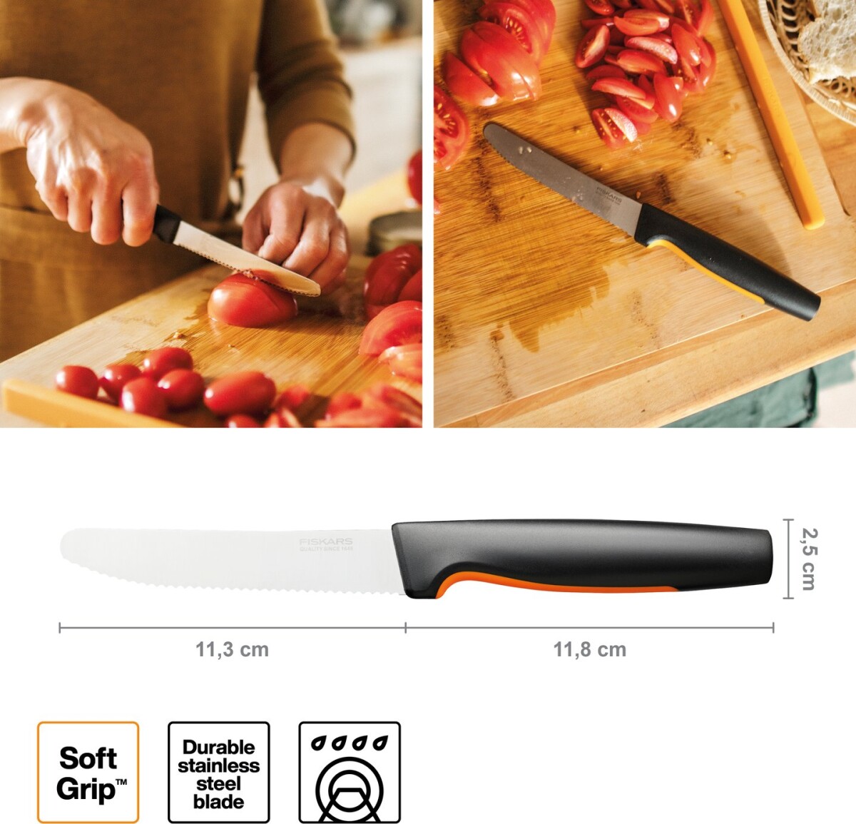 Fiskars Tomatkniv - Functional Form- 11 Cm