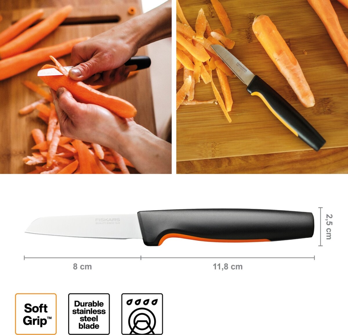 Fiskars Urtekniv - Functional Form - 8 Cm