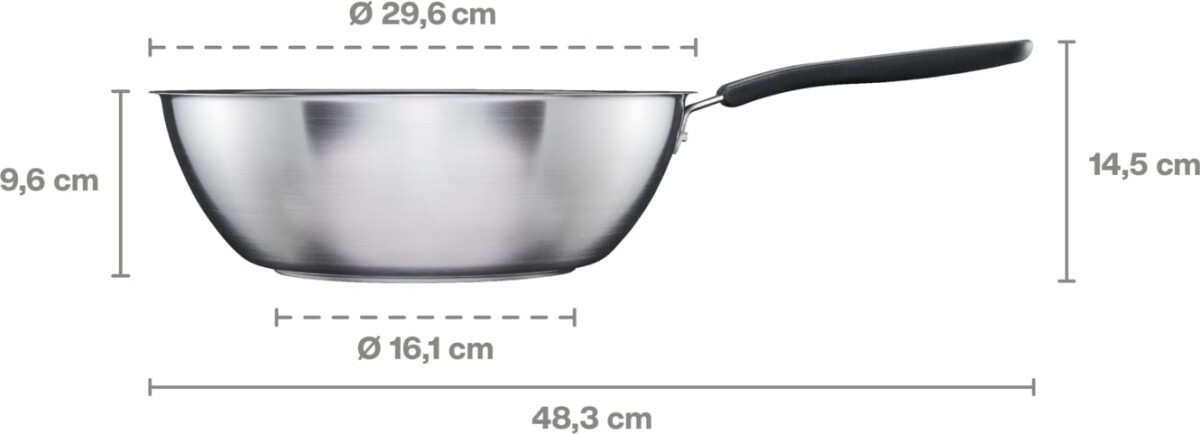 Fiskars - Functionalform Wok Pande - 28 Cm - Non-Stick