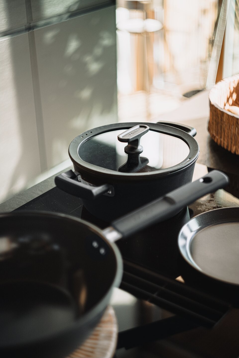 Fiskars - Hard Face - Gryde Med Låg - Non-Stick - Induktion