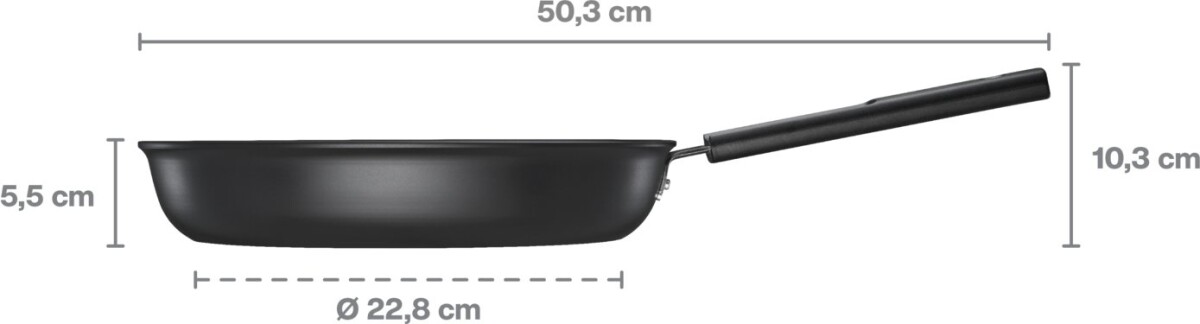Fiskars - Hard Face - Stegepande - 28 Cm - Non-Stick - Induktion