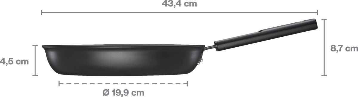 Fiskars - Hard Face - Stegepande - 24 Cm - Non-Stick - Induktion