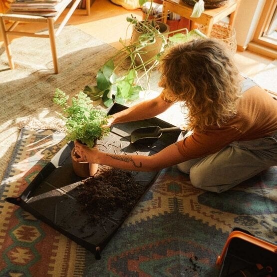 Fiskars - Plantemåtte - Sort