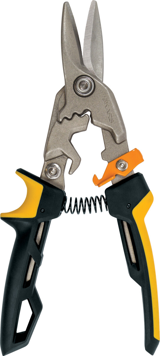 Fiskars - Pro Aviation Snip - Powergear Pladesaks Med Lige Klip