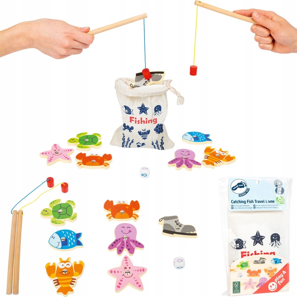 Fiskespil Med Magneter - 11 Dele - Small Foot