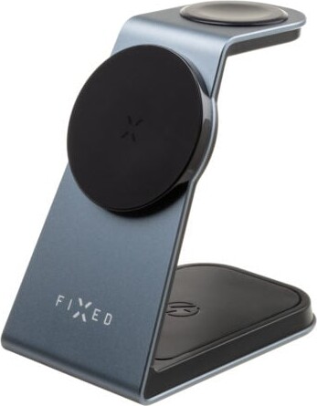 Fixed - 3In1 Mag Aluminum Wireless Charging Station Black