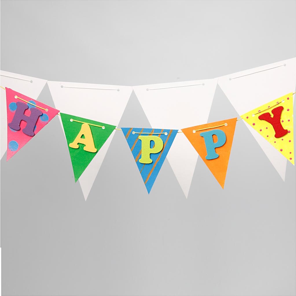 Flag - H 20 Cm - B 14 5 Cm - 300 G - Hvid - 10 Stk