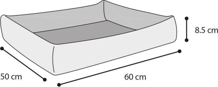 Flamingo - Kølende Hundeseng Med Kølegel 60X50X8 5Cm