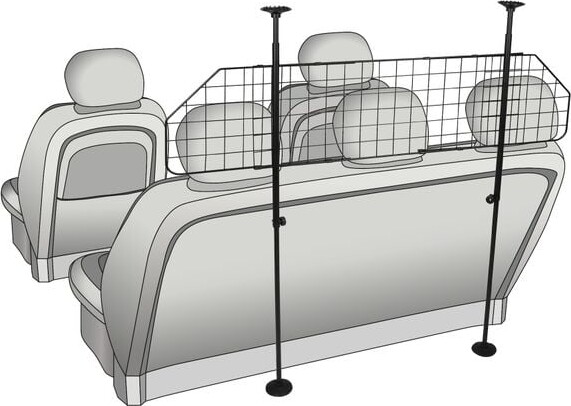 Flamingo - Opdeling Til Bilen - Hundegitter 102-150X95-130Cm