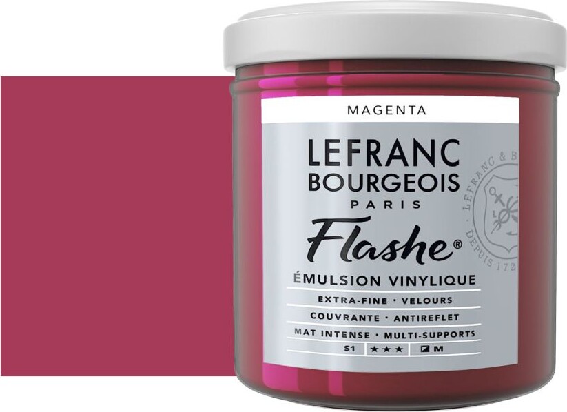 Lefranc Bourgeois - Akrylmaling - Flashe - Magenta 125 Ml