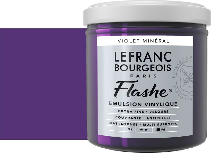 Lefranc Bourgeois - Flashe Akrylmaling - Mineral Violet 125 Ml