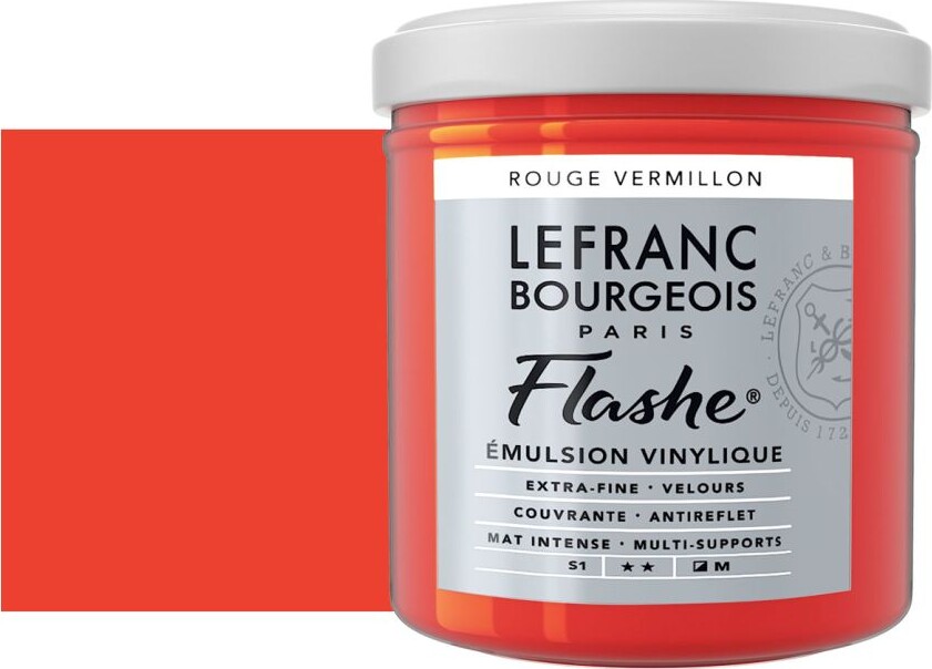Lefranc Bourgeois - Akrylmaling - Flashe - Red Vermilion 125 Ml