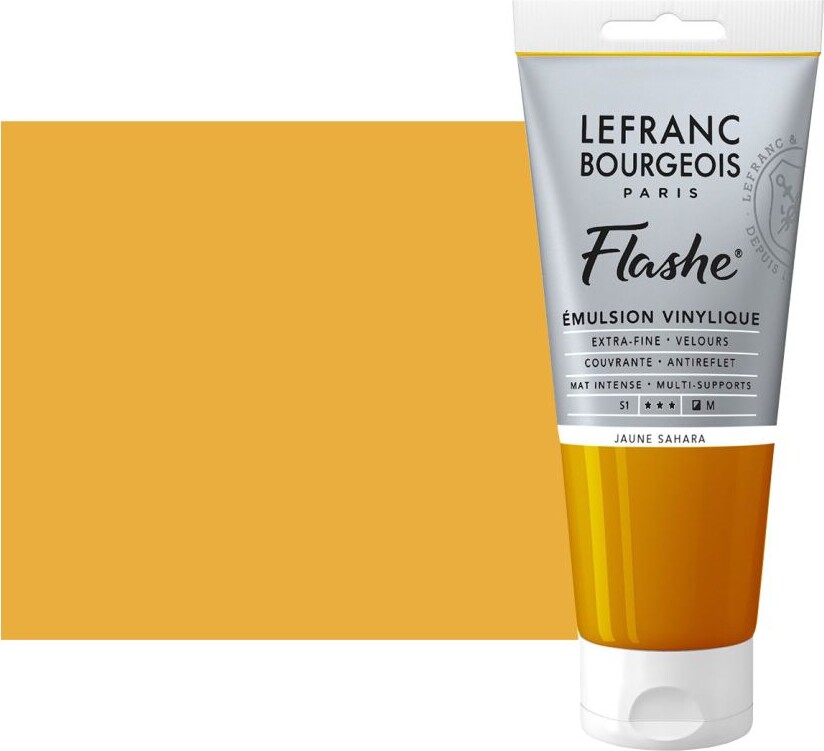 Lefranc Bourgeois - Akrylmaling - Flashe - Sahara Yellow 80 Ml