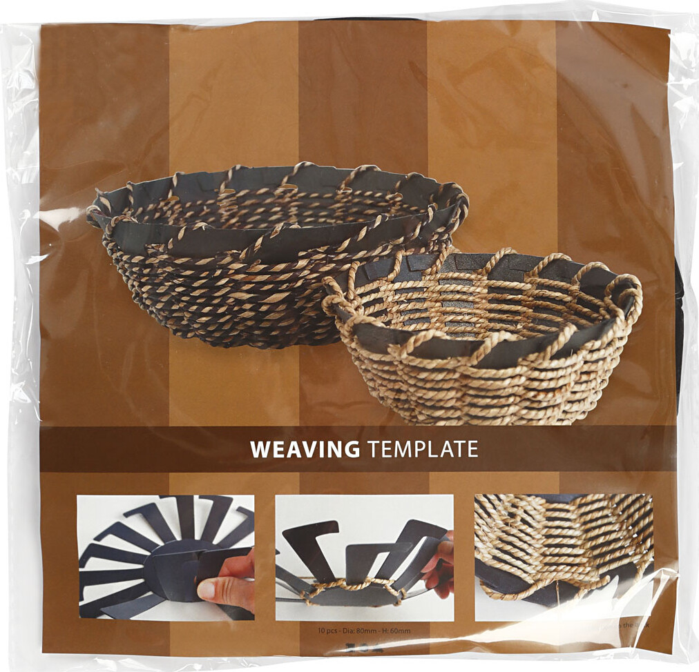 Flet-Let-Skabelon - H 6 Cm - Ø 8 Cm - Sort - 10 Stk