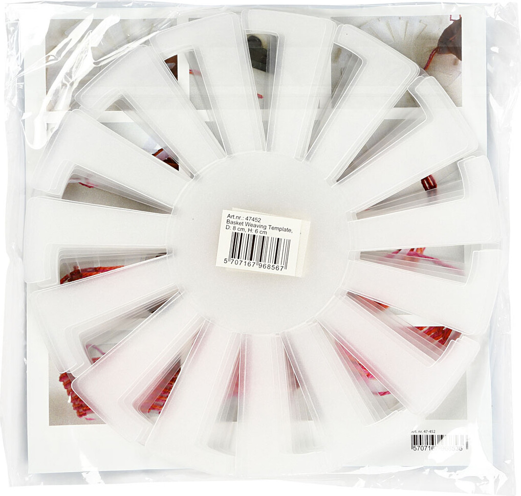 Flet-Let-Skabelon - H 6 Cm - Ø 8 Cm - Transparent - 10 Stk