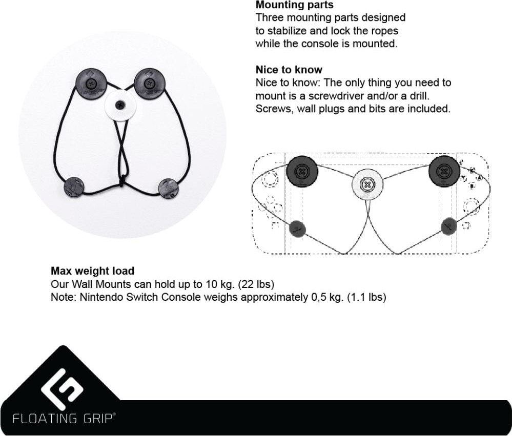 Floating Grip - Nintendo Switch Wall Mount