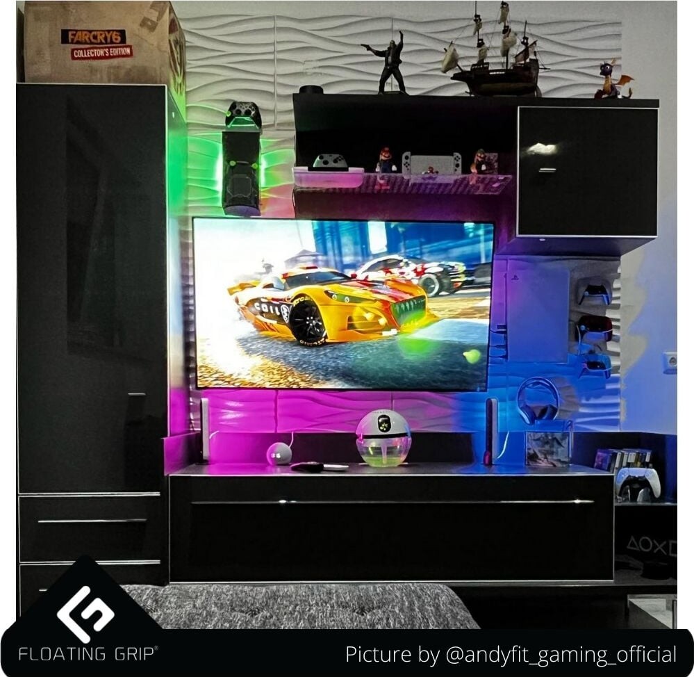 Floating Grip - Led Lys Til Playstation Og Xbox - Blå