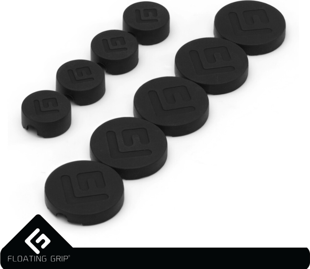 Floating Grip - Ps5 Wall Mount Sæt Inkl Silikone Covers - Sort