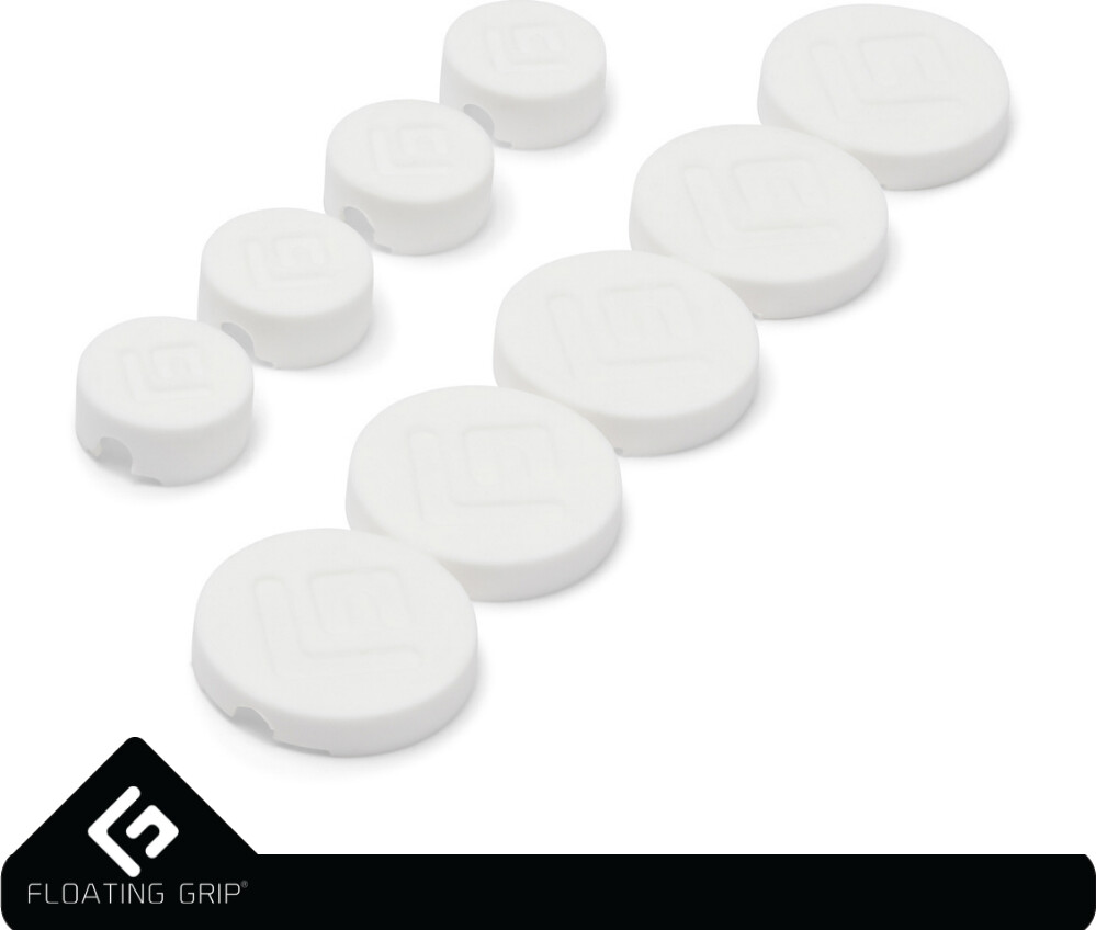 Floating Grip - Silikone Covers Til Vægbeslag - Hvid