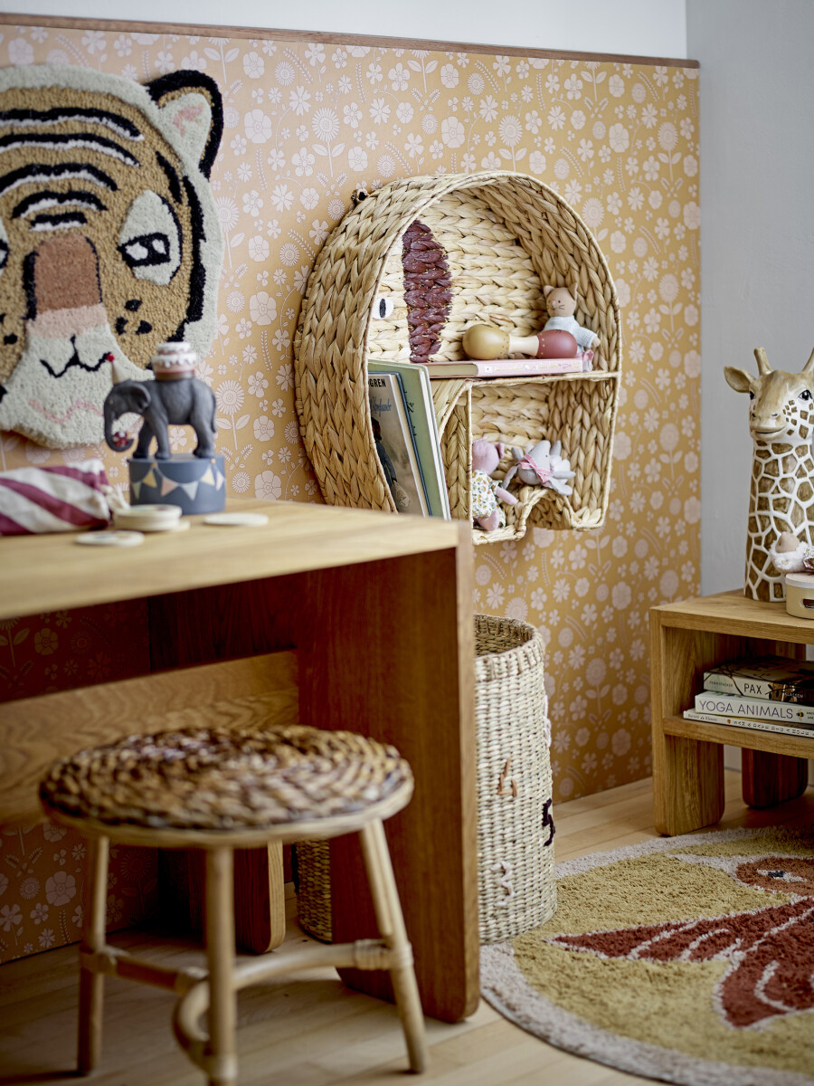 Bloomingville Mini - Flor Lysestage - Grå - Polyresin