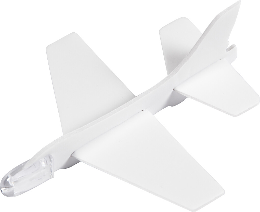 Flyvemaskiner - L 11 5-12 5 Cm - B 11-12 Cm - Hvid - 3 Stk