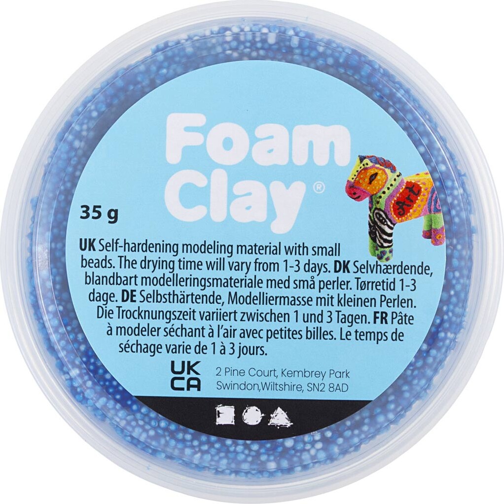 Foam Clay - Blå - 35 G