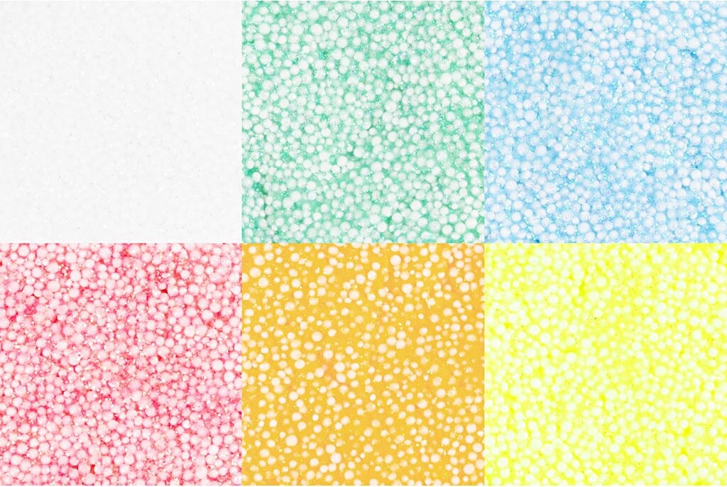 Foam Clay - Glitter - Pastelfarver - 84 G - 6X14 G