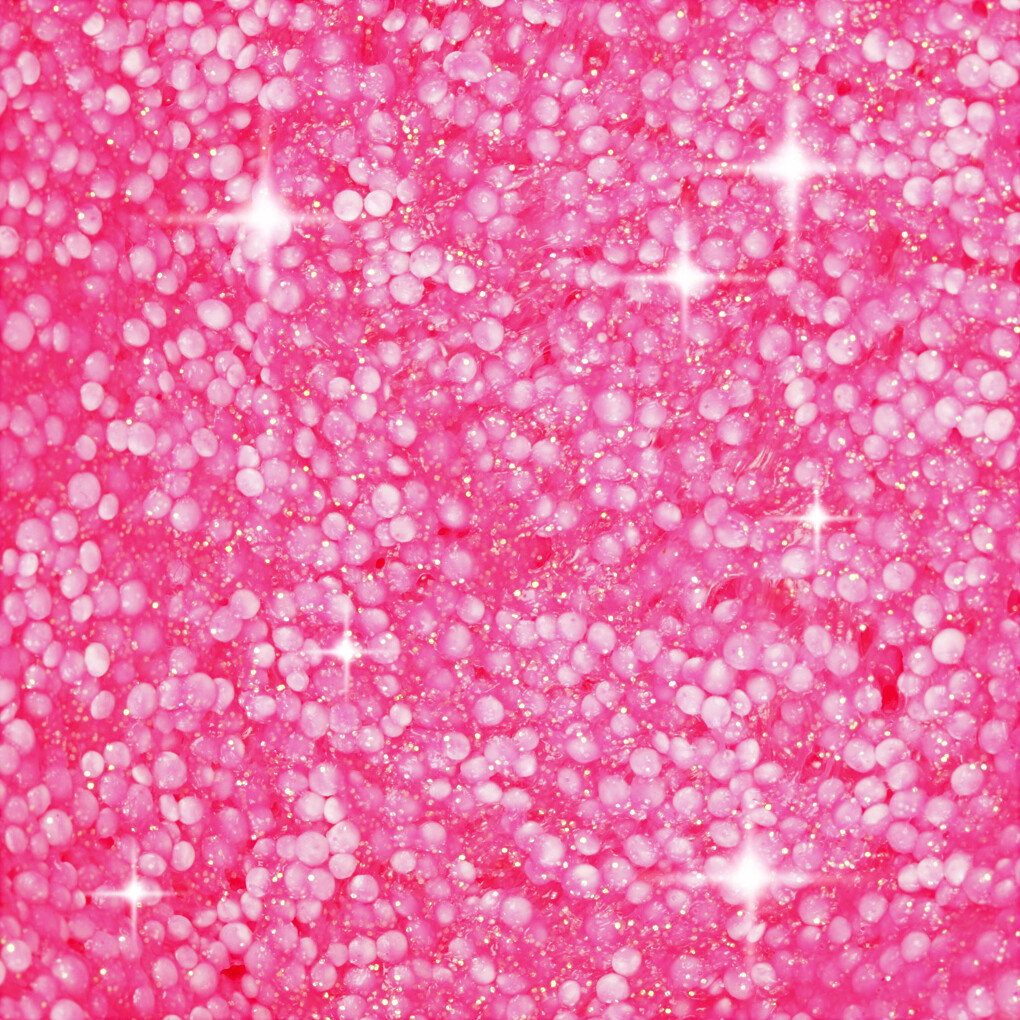 Glitter Foam Clay - Pink - Modellervoks - 35 G