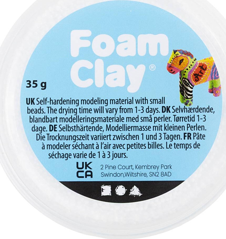 Foam Clay - Hvid - 35 G