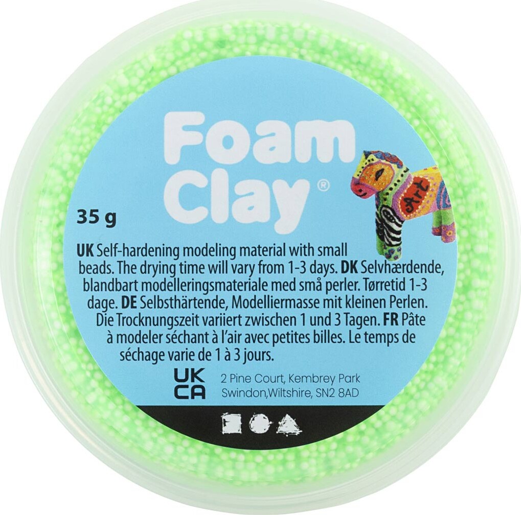 Foam Clay - Lys Grøn - 35 G