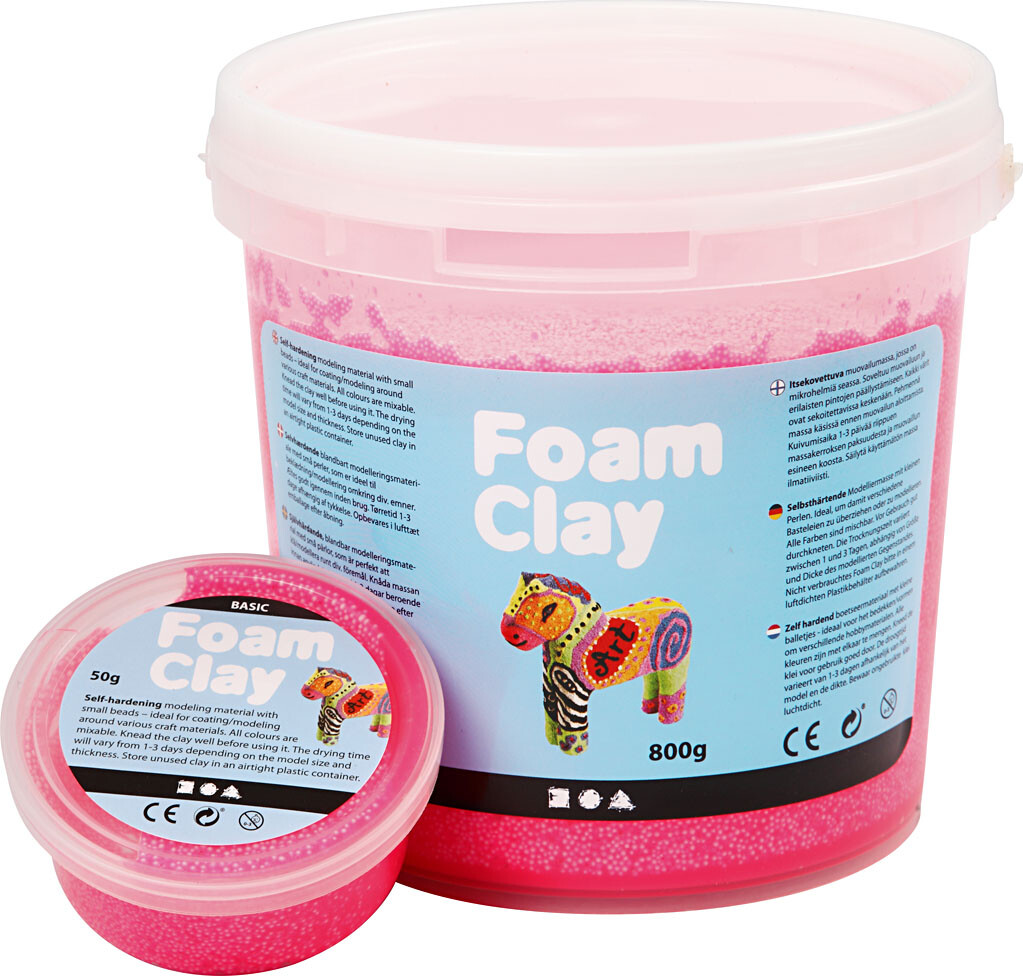 Foam Clay - Neon Pink - Modellervoks - 35 G