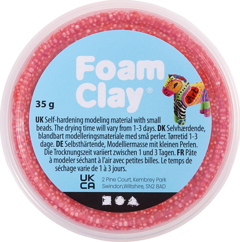 Foam Clay - Rød - 35 G